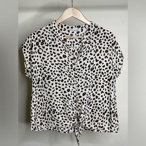 Pink Rose Brand Leopard Blouse Top